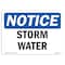 Signmission OSHA Notice, 5" Height, Storm Water Sign, 7" X 5", Landscape OS-NS-D-57-L-18500 - alternate 1
